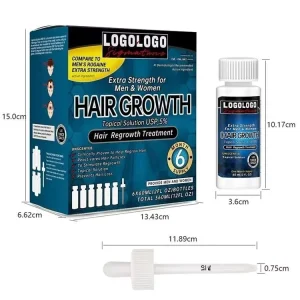 High Quality Organic 6*60ml Anti Hair Loss Fast Hair Growth Oil Fair Trade OEM ODM 5% Regrowth Treatment Serum for Women Men