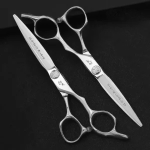 High Quality Performance Barber Scissors 6.7 Inch Sharp Edge Japanese Steel Hair Cutting Hairdressing Scissors