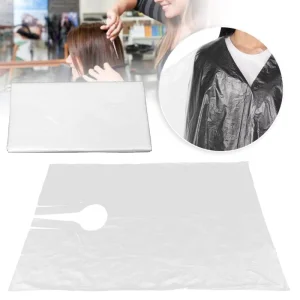 High Quality Salon Hairdressing Cape Disposable Plastic Cutting Capes Disposable Barber Cape Salon Gown