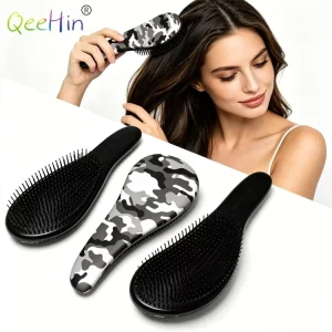 High Quality Soft Detangling Hair Brush Transfer Printing Hair Detangler Brush Custom Logo Hair Combs for Women