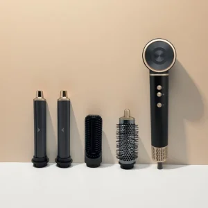 High Speed Brushless Hair Tools Blow Dryer Brush Set Air Wrap Styler Salon Hot Air Brush 1250W Hair Dryer Hot Brush for Hair