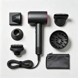 High Speed Ceramic Compact 7 in 1 Salon Hair Dryer and Styler Curler Straightener for Hotel Use NO MOQ Factory Direct Sale