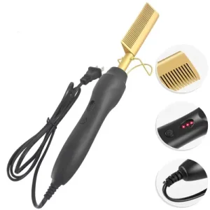 High Temperature Hair Straightener Comb Electric Hot Comb Straightening Hair Brush