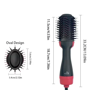 High performance salon-grade hair dryer straightener comb with auto-shutoff for professional photoshoots