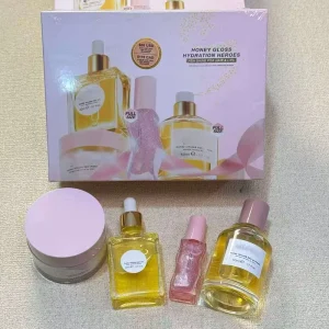 High quality Cosmetic Travel Set Natural Moisturizing Lip Balm and Cream Lipstick and Hair Growth Serum Honey Hair Growth Oil