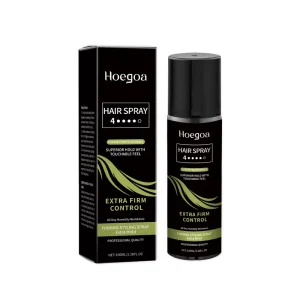 Hoegoa No Flaking Nourishing Hair Glue Fixing Spray Lightweight Silkening Volume Hair Styling Spray Molding Shaping