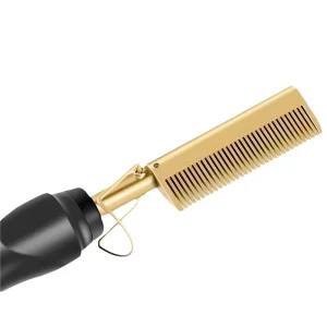 Home Use Hair Curler and Straightner Hair Curler Comb Magic Hair Straightening Comb