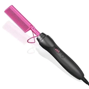 Hot Comb Straightener Electric Hair Straightener Portable Hot Comb Electric Hot Comb for Wigs