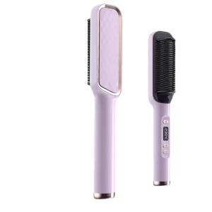 Hot Hair Straightener Hot Comb Hair Straightener Brush Wet Dry Use Brush Comb Hair Straight Styler