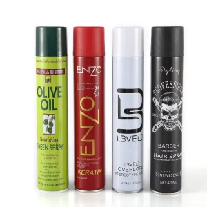 Hot Selling Fashionable Hair Styling Spray 420ml Olive Hair Spray