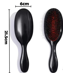 Hot Selling Woman’s Soft Bristle Nylon Hairbrush Waterproof Cushion Paddle for Cleaning and Styling Hair Handle Comb Hairbrush