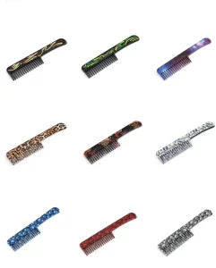 Hot selling in Stock Hair Comb Keychain Large Plastic Wide Tooth Hair Comb Wig Comb for Women Girls