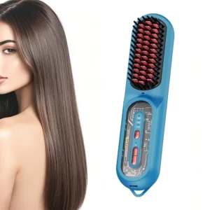 Household Hair Straightener Brush Electric Hair Straightening Comb Smart Negative Ion Straight Hair Comb
