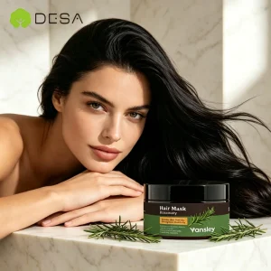 Hydrolyzed Keratin Hair Mask Repair Damaged Nourish Smooth Color Protect Hair Mask with Rosemary and Jojoba Oil