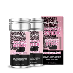 IMMETEE Hair Styling Wax Stick Broke Hair Lasting Extreme Hold Wax Stick for Hair or Wig
