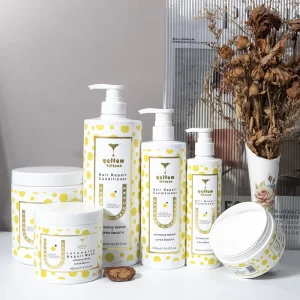 Intensive Repair Nourishing Moisturizing Lightening Hair Care Set Cream Hair Shampoo Conditioner Mask Trio