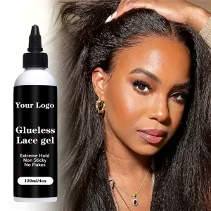 Invisible Lace Liquid Gel for Wigs Waterproof Strong Hold Hair Gel for Lace Frontal Edge Control Private Label Professional OEM