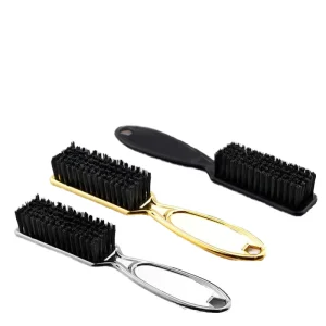 Ionic Men’s Beard Brush Plastic Handle and Nylon Material 10 MOQ Barber Cleaning Hairbrush