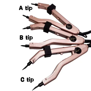 JR609 Black Heat Hair Connector Temperature Controllable Heat Iron Hair Extension Tools Kit