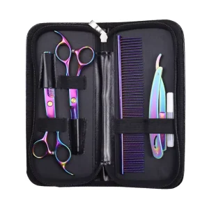 Japan 440c Hair Scissors for Hair Stylist 7inch Hairdressers Barber Shop Supplies Grooming Professional Scissors Customizable