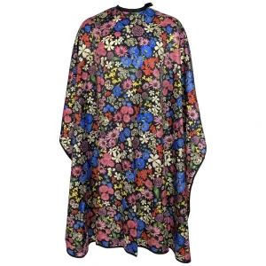 KEFEI 100% Polyester Nylon Pongee Eco Friendly Hairdressing Cape Custom Logo Neck Adjustable Snap Closure Waterproof Barber Cape