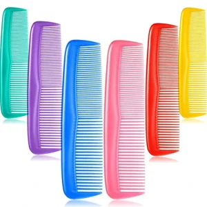KUACHI Plastic Comb Salon Barber Shop Portable Barber Comb Colorful Hair Combs for Women