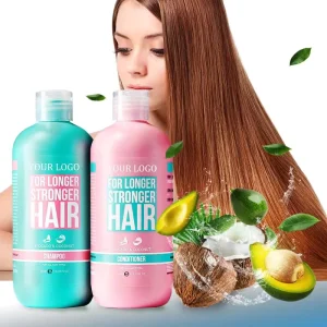 Keratin Coconut Oil Shampoo and Conditioner Sulfate Free Hair Care Set for Hair 500ML Coconut O Hair Shampoo