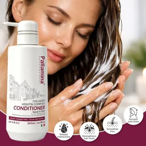 Keratin Hair Conditioner Deep Repair Dry Damaged Hair Anti Frizz Nourishing Soft Smooth Hair Care Conditioner