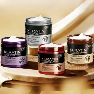 Keratin Hair Mask Salon Level Repair for Dry Damaged Frizzy Hair Nourishing and Moisturizing