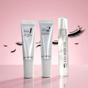Keratin Lash Lift and Eyebrow Lamination Tube Solutions 10ml*2 Vegan Step1 Step 2 Lash Lift Lotion
