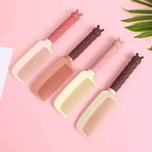 Korean Version of Girls’ Fashionable Cute Portable Plastic Handheld Hair Comb