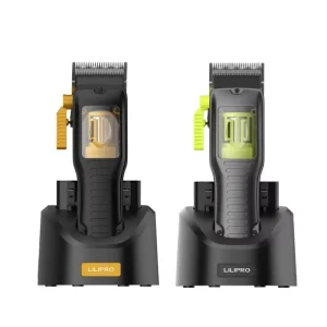 L52 Professional Hair Clipper 6800RPM Brushless Motor Hair Trimmer with Interchangeable Battery and Charging Base