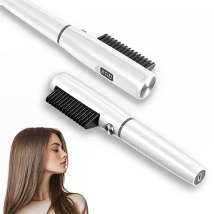 LED Display Hair Straightener Brush Professional Hair Straightening Comb for Women’s Styling
