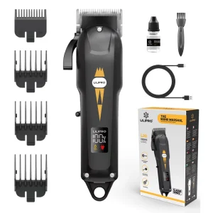 LILIPRO L20 Rechargeable Cordless Hair Clippers Professional Retro Battery Display Rechargeable Hair Trimmer & Clippers for Men