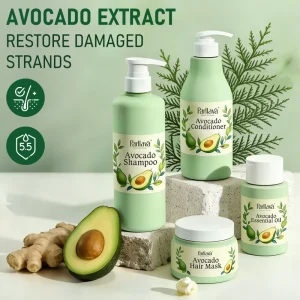 Labochy Avocado Oil Natural Moisturizing Hair Care Set Sulfate Free Shampoo and Conditioner for Hair Care