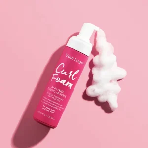 Lasting Natural Fluffy Anti Frizz Hair Curl Foam Mousse Strong Hold Organic Product Exclusively for Curly Hair Styling Mousse