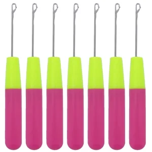 Latch Hook Tool Latch Hook Crochet Needle for Micro Braids Hair Extension Feather and Carpet Large Crochet Braid Hair Knots