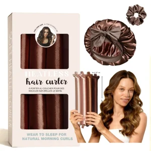 Lazy Hair Curler Styling Tool Sponge Heatless No Perm Sleep Curling Rod Big Wave Overnight Hair Roller No Hair Damage