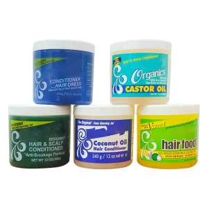 Leave On Herbal Gel Smoothing Conditioner for Thick Coarse Curly Natural Hair Moisturizing Protection Color Care Anti Breakage