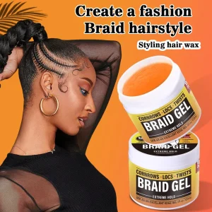 Locks Braided Gels Extreme Hold Hair for Cornrows Locs Twists Water Base Hair Wax Gel