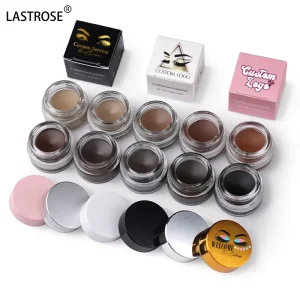 Long lasting Natural Oil Based Makeup Private Label Vegan Tinted Cream Eyebrow Pomade Waterproof Wax Eyebrow Gel Eyes Box