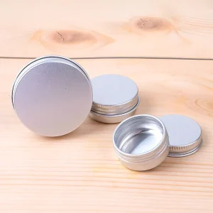 Low MOQ 10g 15g 30g in Stock Cosmetic Hair Wax Pomade Beard Wax Aluminium Cans Tin Can