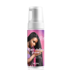 Low MOQ Professional Strong Hold Hair Mousse Styling Foam for Curly Hair