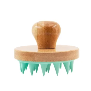 Low Moq Silicone Scalp Massage Shampoo Brush for Hair Cleaning Daily Exfoliator and Scalp Scrubber for Gentle Dandruff Removal