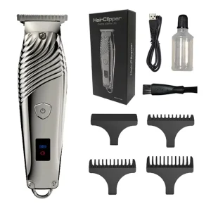 Low price Promotion Electric Cordless Hair Trimmer Waterproof USB Rechargeable Electric Hair Clipper for Dad Boyfriend Gift