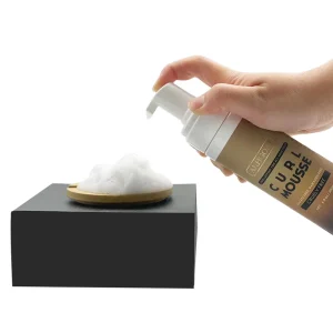 Lowest Moq Private Label Hair Foam Mousse Strong Hold Long Lasting Curly Hair Create Your Own Strong Hold Hair Mousse Brand