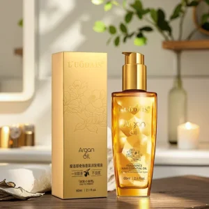Luodais 60ml Argan Oil Serum Hair Repair Oil Smoothing Fragrance Hair Essential Oil