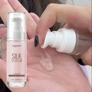 Luxurious Rose Silk Serum Natural Hair Rejuvenation Restore Shine Soothing Silk Hair Serum