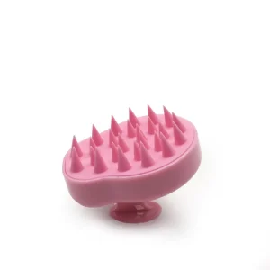 Luxury Design Ionic Plastic Bristle Head Round Scalp Massage Hairbrush for Shower Bath Spa Hairwashing Comb with Custom Logo
