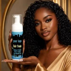 Luxury Hair Styling Mousse for Wig Installation Lace Melt Foam Fast Drying Non Sticky Long Lasting Hold